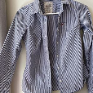 Hollister striped button down